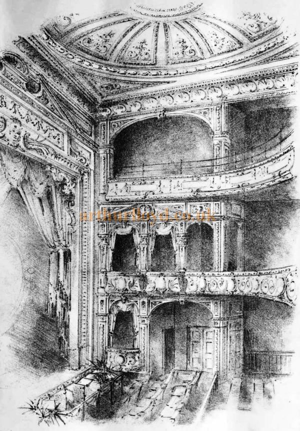 A Sketch showing the Auditorium of the Grand Theatre, Luton - From the Building News and Engineering Journal, September 1st 1899