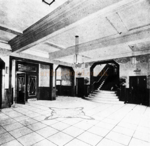 The Foyer of the Capitol Theatre, Didsbury when it first opened in 1931 - From The Architects' Journal, 24th of June 1931.