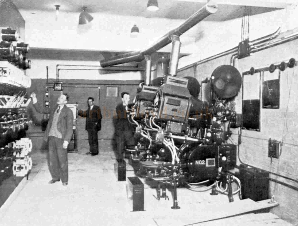 The Projection Room at the Capitol Theatre, Didsbury when it first opened in 1931 - From The Bioscope, 17th of June 1931.