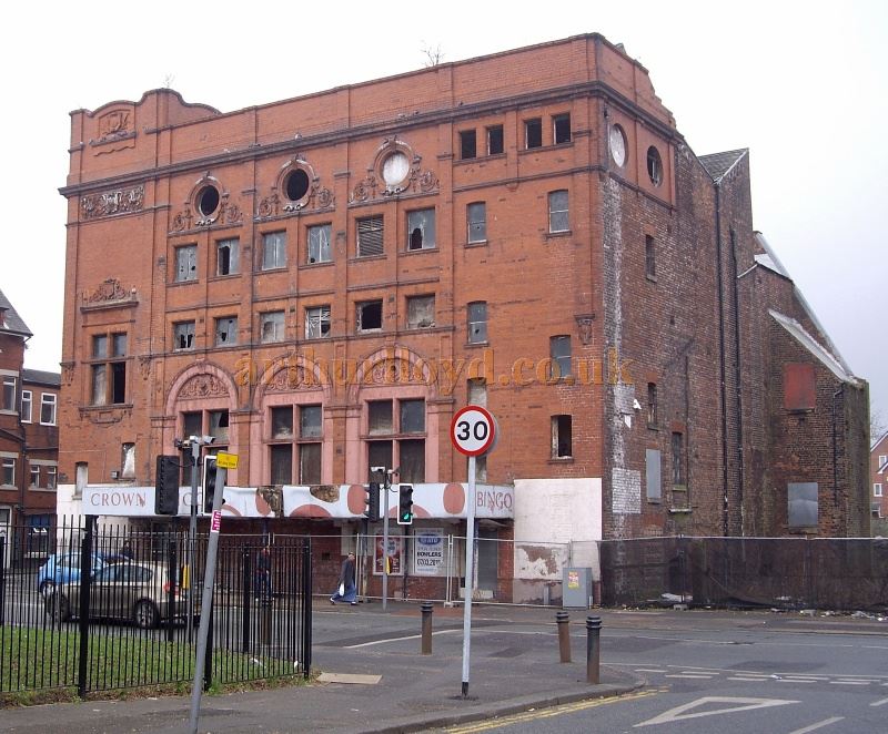 The Crown Theatre, Eccles, Manchester in a photograph taken in March 2015 - Courtesy Alfred Mason