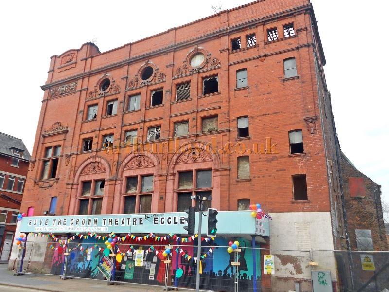 The Crown Theatre, Eccles, Manchester in a photograph taken in February 2016 - Courtesy Alfred Mason