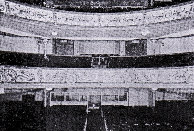 The original auditorium of the Crown Theatre, Eccles - Courtesy Roy Cross