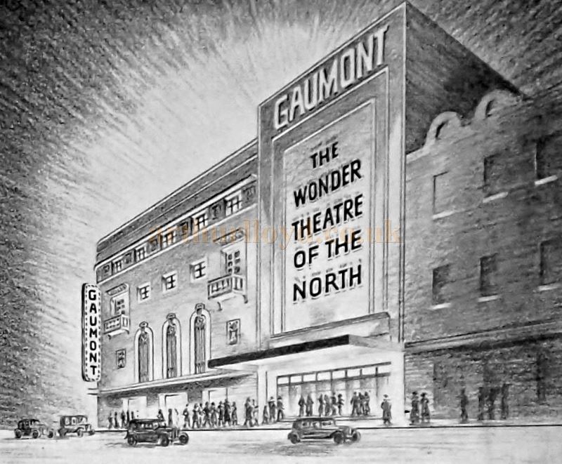 The Gaumont Theatre, Manchester, from the Theatre's opening Souvenir Programme - Courtesy Alan Walker.