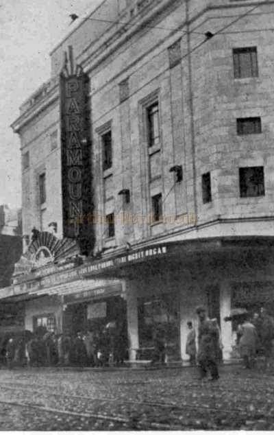 The Paramount Theatre when it first opened in 1930 - From The Bioscope, 8th of October 1930.