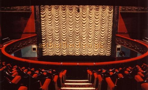 The auditorium and stage of the Theatre royal, Hyde in 1981 - Courtesy Ted Bottle.