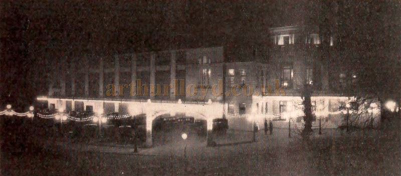 The West End Cinema, Whalley Range, at Night - From 'The Bioscope' July 1931.
