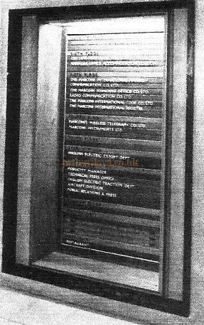 Floor indicator board of oak and mahogany