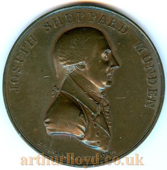 A Token commemorating the life of Joseph Sheppard Munden - Courtesy Alan Judd.