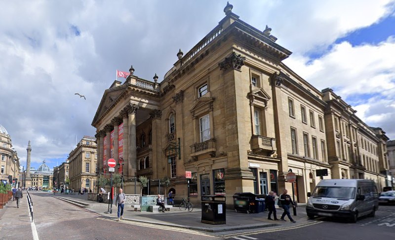 A Google StreetView Image of the Theatre Royal, Newcastle in August 2022 - Click to Interact.