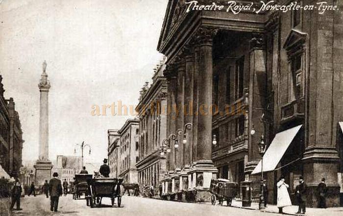 An early postcard of the Theatre Royal, Newcastle.