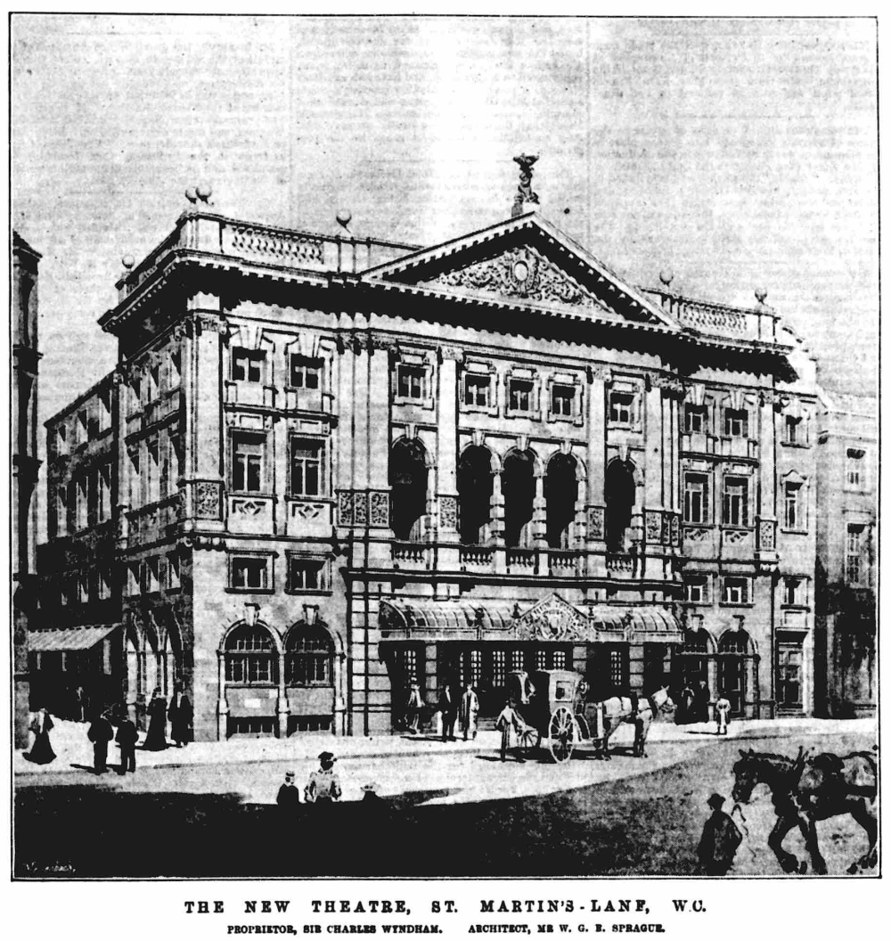 The New Theatre, St. Martin's Lane, London - From the ERA, 14th February 1903.
