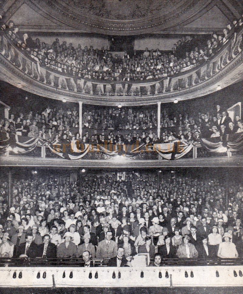 A packed audience at the Northampton Opera House on the 30th of July 1926  -  Kindly Donated by Carl Ridoutt. 
