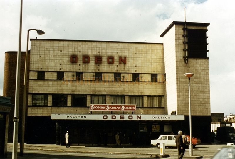 The Odeon Theatre, Dalston after being tripled in 1972 - Shown here with a Public Domain Licence from the Cinema Treasures Website.