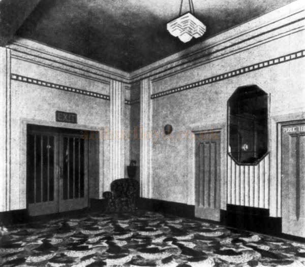 A Corner of the Tea Room at The Orpheum Theatre, Finchley Road when it first opened in 1930 - From The Architect's Journal, 10th of December 1930.