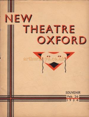 The opening Souvenir Brochure for the New Theatre in 1934 - Click to see the whole brochure.