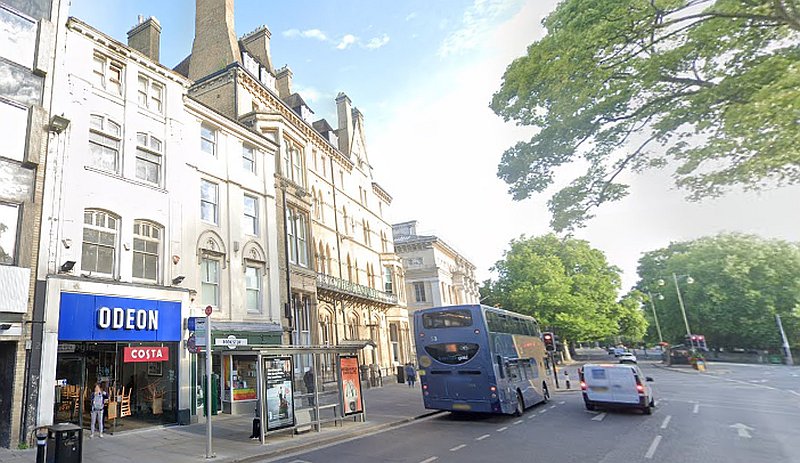 A Google StreetView Image of the Odeon, Magdalen Street, Oxford in June 2022 - Click to Interact.