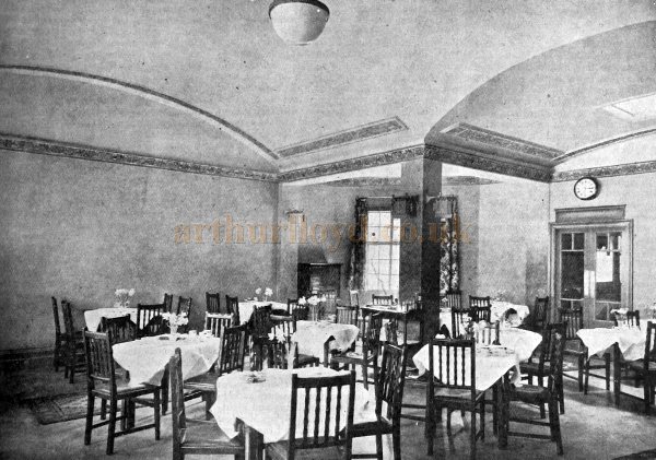 The Tea Room of the Oxford Cinema, later Odeon Cinema, Magdalen Street, Oxford in 1924 - From The Builder, July 11th 1924.