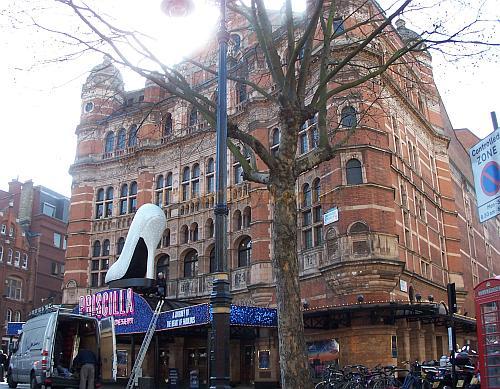 The Palace Theatre during the run of 'Priscilla Queen Of The Desert' in March 2009