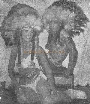 Specialty Act 'Little Beaver and Mary' in 'Sinbad the Sailor' at the Royal Opera House, Leicester in 1959 - Courtesy David Garratt.