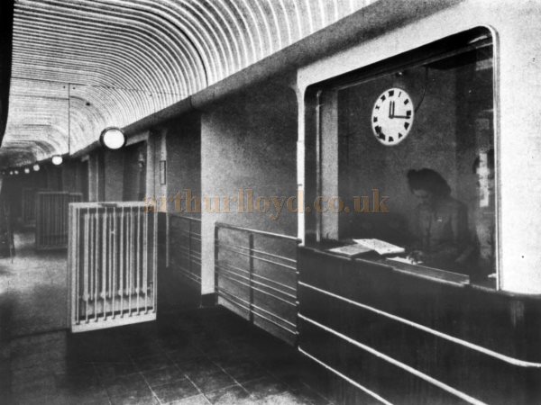 The Paris Cinema's Foyer and Box Office when it first opened in 1939 - From The Architects' Journal, 18th of May 1939.