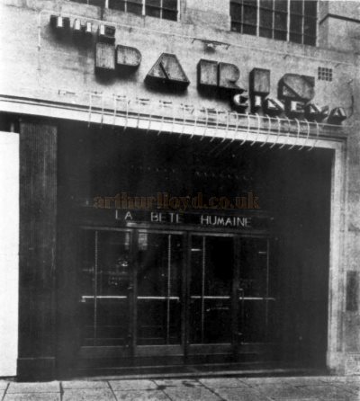 The Entrance to the The Paris Cinema, Lower Regent Street when it first opened in 1939 - From The Architects' Journal, 18th of May 1939.