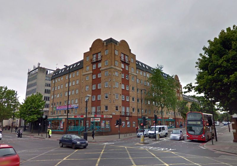 A Google StreetView Image of the site of the former Parkhurst Theatre today - Click to Interact.