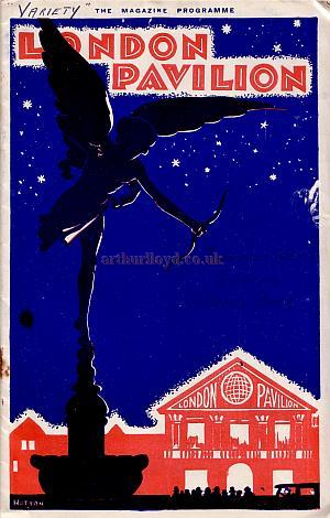 The penultimate programme for the London Pavilion in it's 1885 / 1900 form - March 26th 1934 - before demolition of the interior and conversion to a cinema on Monday 9th April 1934