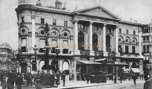 An undated postcard of the London Pavilion in its early years.