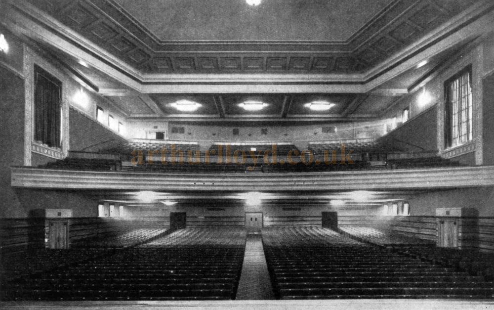 A photograph of the Auditorium of the People's Palace Theatre, Mile End - Courtesy Roger Fox.