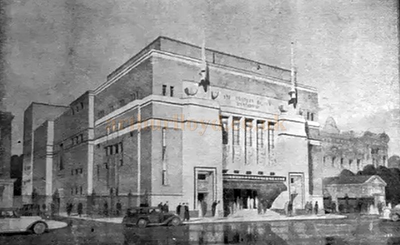 The People's Palace Theatre as originally designed - From a Programme for Good Friday, 7th of April 1950 - Courtesy Martin Clark.
