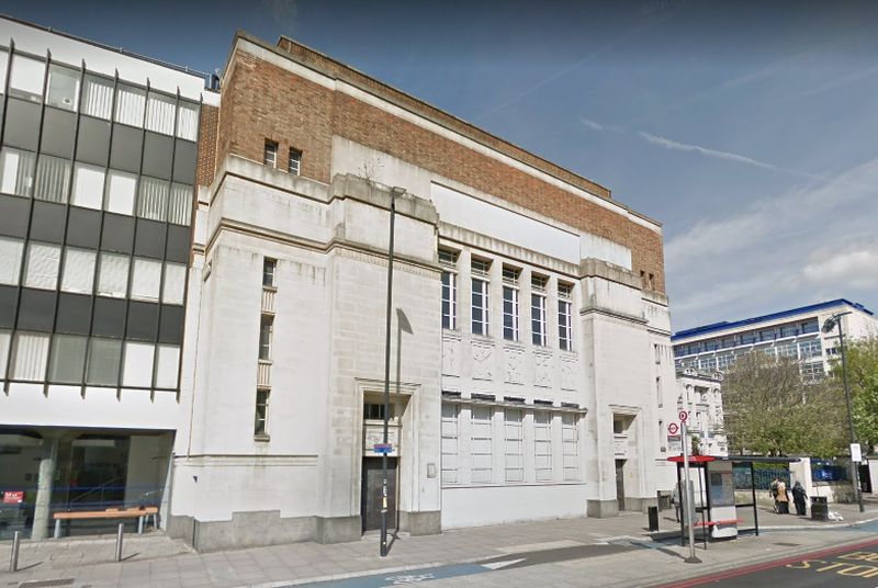 A google StreetView Image of the People's Palace, Mile End in 2017 - Click to Interact.