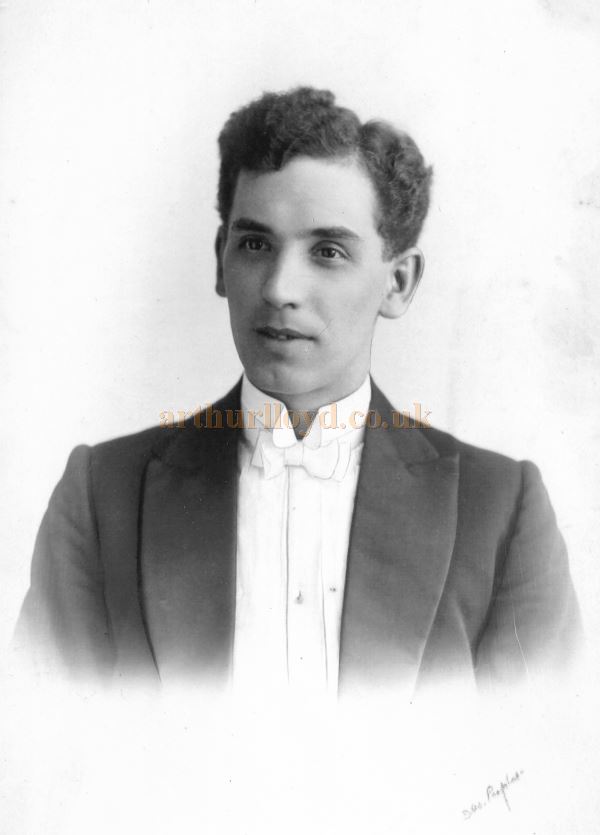 A photograph of a young Jack Currie, also known as James or Jimmy Currie - Kindly Donated by Condra Kerr, whose Great Uncle was James Currie.