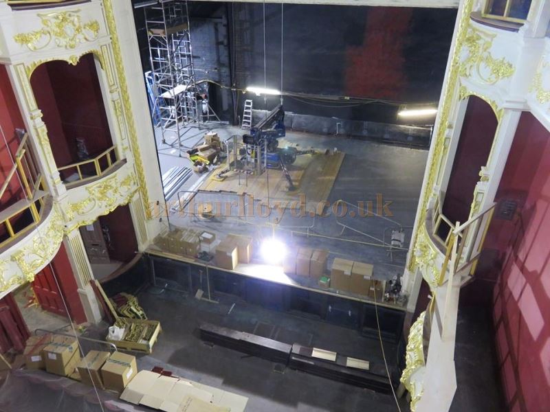 The Stage and Auditorium of the Perth Theatre whilst being restored in 2017 - Courtesy the Perth Theatre Project team.