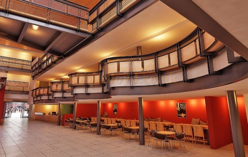 A Perspective showing the proposed new circulation and catering areas of the Perth Theatre when it opens in 2017 - Courtesy Richard Murphy architects.