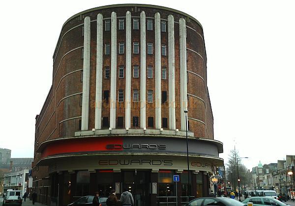 The Embassy Theatre in 2009, now a branch of Edwards, and also housing branches of O'Neils, Flairs & the Reflex night club - Courtesy Tony Dent.