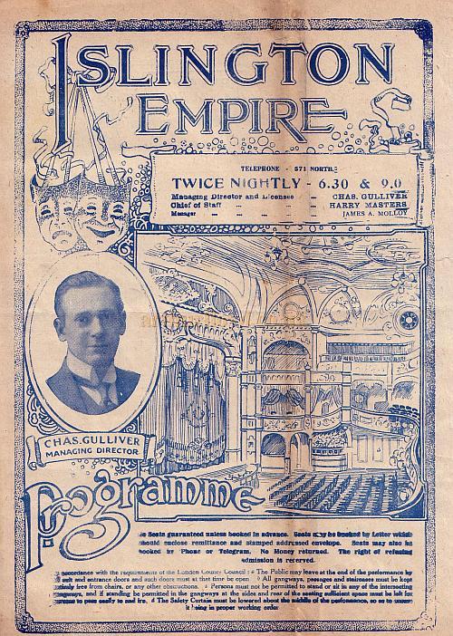 A Programme for 'Hip Hip Hooray!' at the Islington Empire in 1917 A Programme for 'Hip Hip Hooray!' at the Islington Empire in 1917