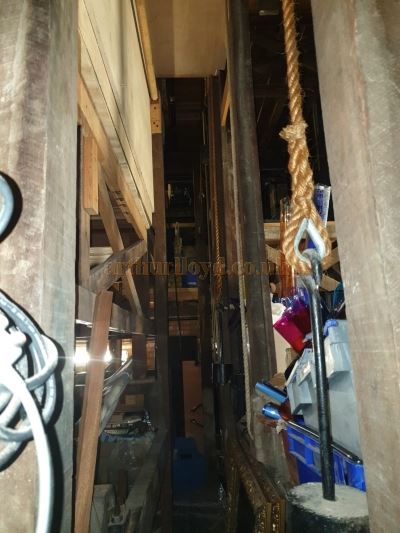 The Playhouse Theatre's original substage machinery photographed during the Coronavirus Pandemic in August 2020 - Courtesy Jordan Smith.