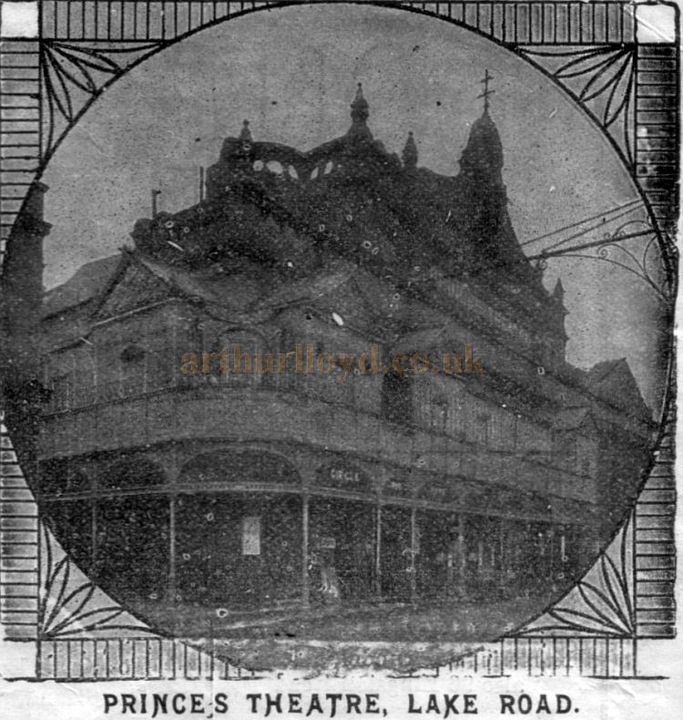 An early photograph of the Prince's Theatre, Portsmouth 