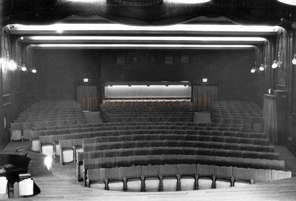 A Photograph of the Auditorium of the Prince Charles Theatre / Fielding's Music Hall whilst being remodelled in 1964 and shortly before being put up for sale - From the former Harold Fielding Archive - Courtesy Simon Moss, stagememories. 