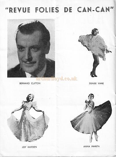 Programme for 'Folies De Can-Can' at the newly built Prince Of Wales Theatre in 1938