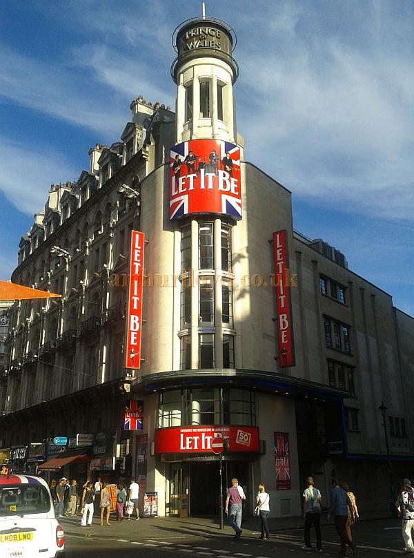 The Prince Of Wales Theatre during production for 'Let It Be' in September 2012 - Photo M. L.