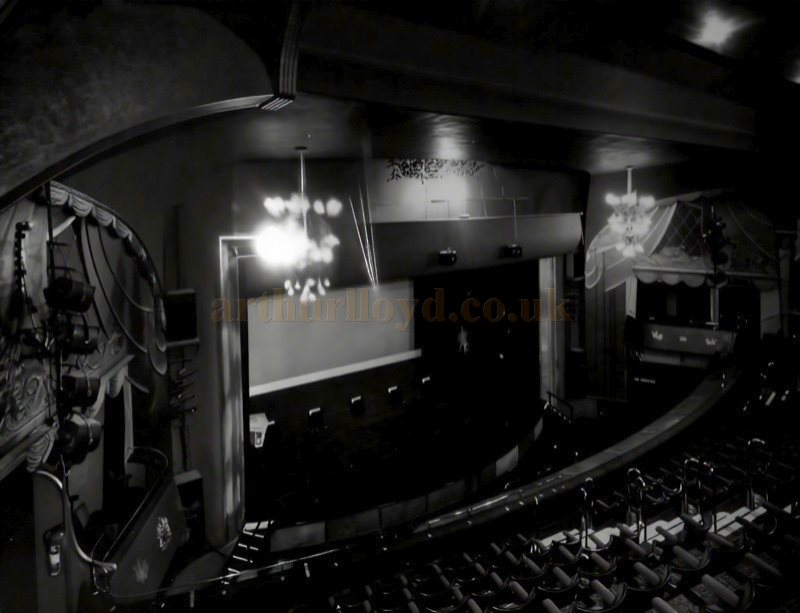 The Auditorium of the Prince of Wales Theatre in the 1980s - From a Photograph displayed in the Theatre's FOH areas whilst I was working there in 2010, the image has been enhanced to remove artefacts - M.L. 2010.