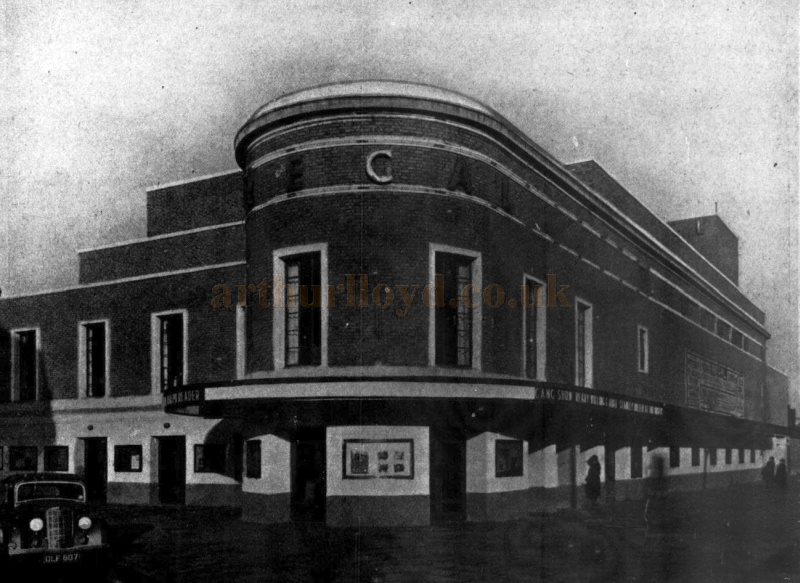 The Exterior and Main Entrance of the Regal Theatre, Kennington - From The Builder, 7th of January 1938.