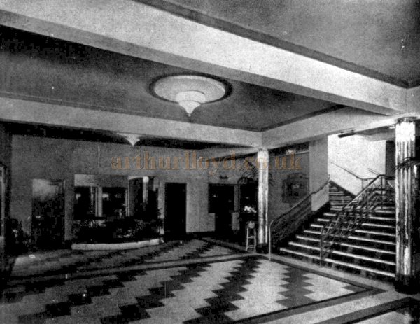 The Foyer of the Regal Theatre, Kennington - From The Builder, 7th of January 1938.