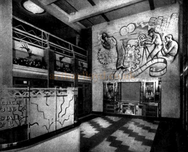 The Entrance Hall of the Regal Theatre, Kennington - From The Builder, 7th of January 1938.