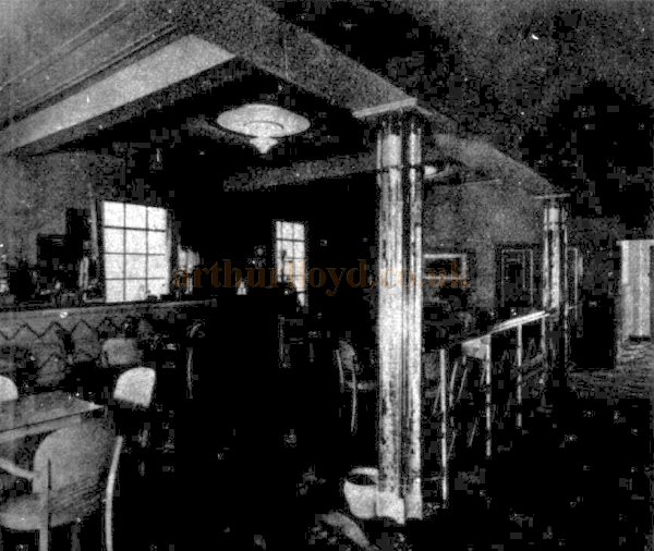 The Tea Room of the Regal Theatre, Kennington - From The Builder, 7th of January 1938.