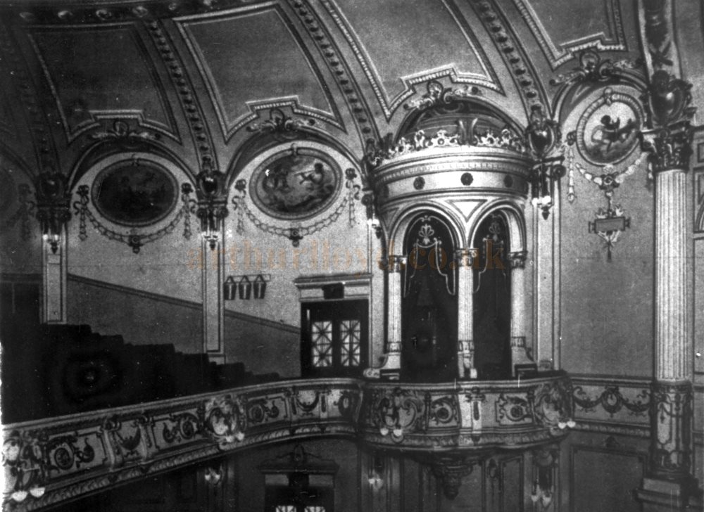 The Auditorium of the West End Cinema Theatre, later the Rialto Cinema, Coventry Street, London when it first opened in 1913 - From a Supplement to The Builder, 26th June 1914.