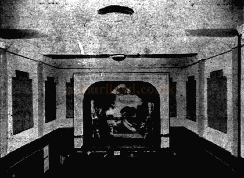 The Auditorium of the Empire Cinema, Rugby in 1914 - From The Kinematograph Weekly, 2nd of July 1914.