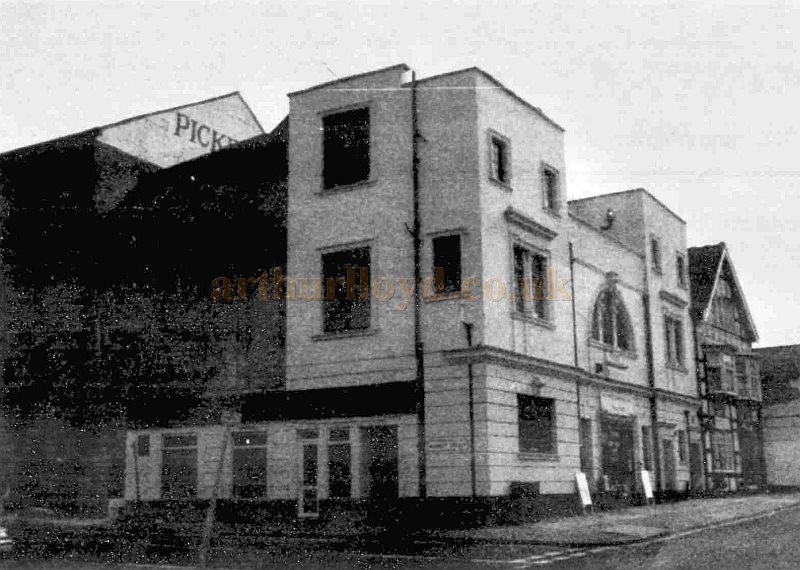 The Regal Cinema, Rugby, formerly the Palace Theatre / Prince of Wales Theatre, whilst in use as a Pickfords Furniture Store in 1988 - From the Rugby Advertiser, 6th of October 1988.
