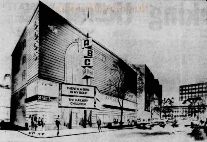The ABC Cinemas Shaftesbury Avenue, formerly the Saville Theatre - From the Evening News (London), 18th of December 1970.